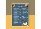 Pouch Laminated Menu Cards
