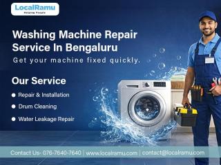 Stop Piling Up Laundry LocalRamu Does Quick Washing Machine Repair in Bengaluru