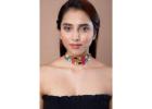 Buy Elegant Emerald Gemstone Necklace Online in India | Jiaara Jewellery