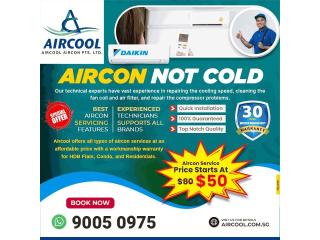 Daikin Aircon Not cold