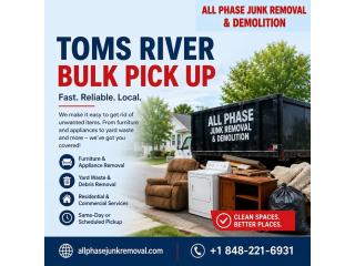 Toms River Bulk Pick Up Services | Same-Day Item Removal