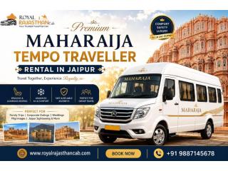 Premium Maharaja Tempo Traveller Rental in Jaipur