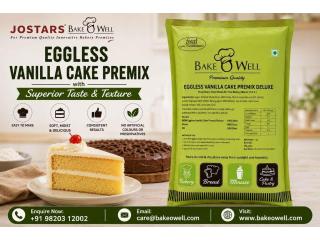 Eggless Vanilla Cake Premix with Superior Taste and Texture in India