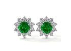 Premium Emerald Stud Earrings Collection
