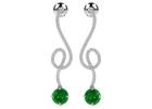 Premium Real Emerald Earrings Collection