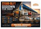 22000 Sq.ft Godown For Lease In Lucknow | A Grade Warehouse Available At ₹18/Sq.ft