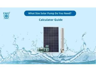 What Size Solar Pump Do You Need? A Practical Buying Guide