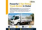 ???? Powerful 3 Ton Pickup Truck Rental in Dubai – Call: 00971586718209! 
