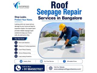 Roof Seepage Repair Services in Bangalore