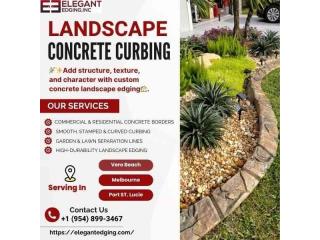 Concrete Curbing Landscape Edging In Vero Beach, FL