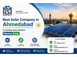Best Solar Company in Ahmedabad for Rooftop Solar Solutions - Meena Solar