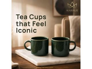 Host with Elegant Tea Cup Set of 6 | Kairaus