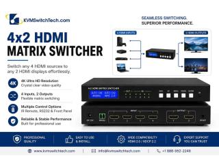 Centralized Content Management Using 8x8 Matrix Switcher