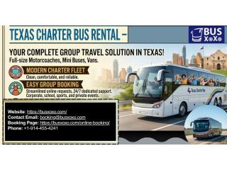 Texas Charter Bus Rental – Book Group Travel Easily