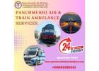 Hire Panchmukhi Air and Train Ambulance Service in Siliguri with Advanced Healthcare