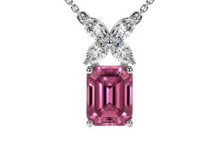 Natural Pink Tourmaline Pendant at GemsNY