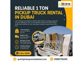 ???? Reliable 1 Ton Pickup Truck Rental in Dubai – Call: 00971586718209!