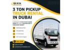 ???? 3 Ton Pickup Truck Rental in Dubai – Call: 00971586718209! 