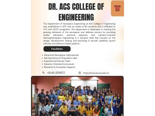 Aerospace Engineering - top aeronautical engineering colleges in india | ACSCE