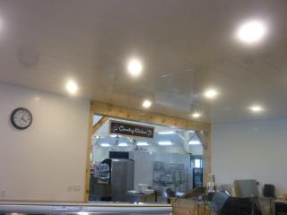 PVC commercial kitchen wall covering is fire-resistant