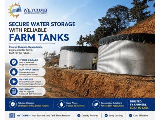 Secure Water Storage with Reliable Farm Tanks | Wetcomb