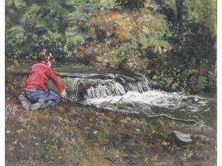 Buy Hand-Painted Beach and Sea Oil Painting in Bodmin