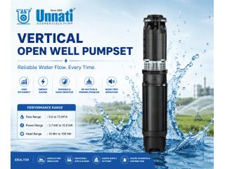 Vertical Open Well Pumpset for Agriculture & Industry