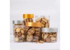 Clear Plastic Jars and Clear Tin Jars for Packaging Festive Treats