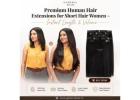 Premium Human Hair Extensions for Short Hair Women 