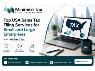 Top USA Sales Tax Filing Services for Small and Large Enterprises | Minimise Tax