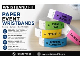 Tyvek Paper Event Wristbands for Events and Parties