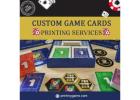 Custom game Cards Printing Services