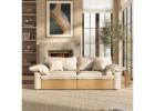 Obsessed with my new Japandi sectional! So cozy & functional - Must see!