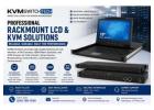 Space-Saving Rackmount KVM Console with LCD Monitor
