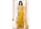 Draped Sarees for Sale | Modern Drapes by Basanti kapde aur koffee