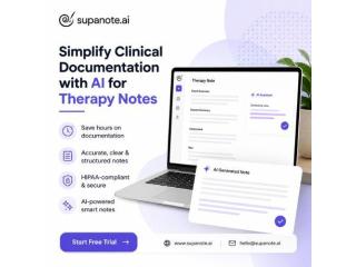 Simplify Clinical Documentation with AI for Therapy Notes