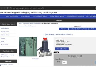 Gas Detector GA543-A AC Powered Plug-In Combustible Gas Sensor