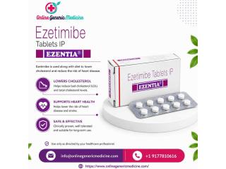 Ezentia Tablet (Ezetimibe) Ezetimibe for lower bad cholesterol by OnlineGenericMedicine
