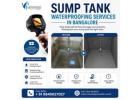 Sump Tank Waterproofing Services in Bangalore