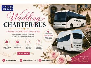 Affordable and Premium Wedding Event New Jersey Charter Bus