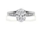 IGI Certified Oval Lab Diamond Women’s Engagement Rings 2.16cttw
