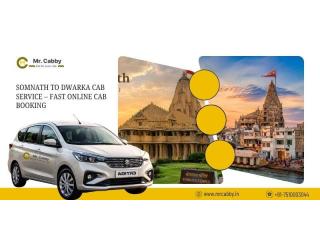 Book Somnath to Dwarka Cab Online