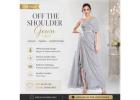 off the shoulder gown