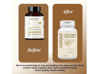 Rooted Actives Lion's Mane Mushroom 60 Capsules
