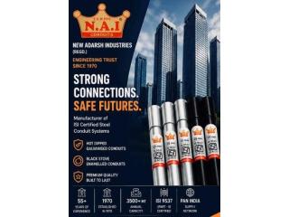 N.A.I ISI Certified GI & MS Conduit Pipes | Product Brochure | New Adarsh Industries (Regd.)