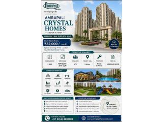 Looking for a 3 BHK flat for ₹32,000/month? Explore Amrapali Crystal Homes Sector 76 Noida