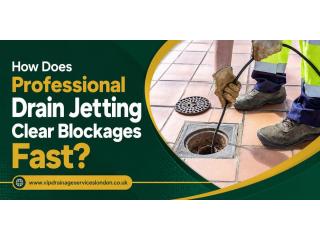 How Does Professional Drain Jetting Clear Blockages Fast?