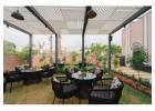 Rooftop restaurant near Akshardham Mandir