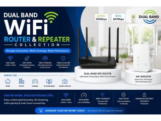 Dual Band WiFi Router & Repeater Collection