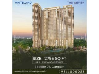 3BHK + STUDY Whiteland The Aspen Sector 76 Gurgaon
